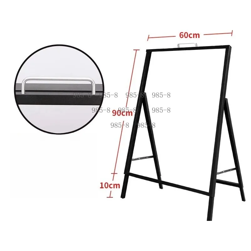 Foldable Double Side Floor Poster Display Stand, Wind Resistant Vertical Advertising Frame, Outdoor Mall Street Promotion