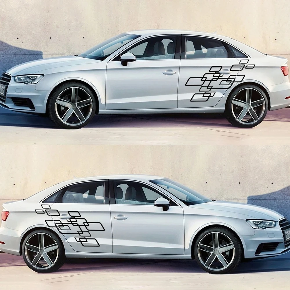 

For Audi A3 8P 8V 8L 8Y S3 RS3 Sedan Sportback TFSI TDI Car Graphics Vinyl Film Decal Side Body Sticker Door Decor Accessories