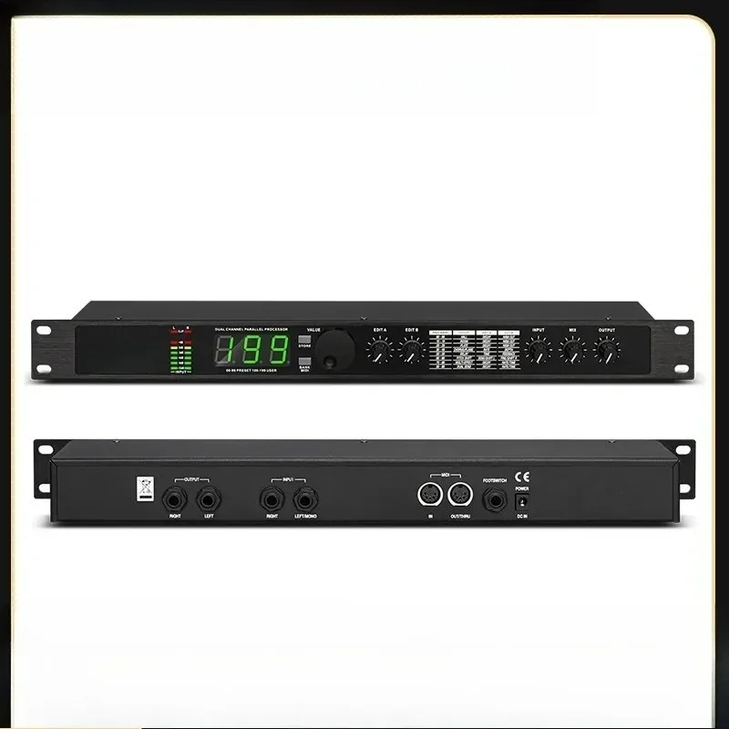 A4 Digital Reverb Multi-Effects DSP Audio Processor, Professional Sound Equalizer System