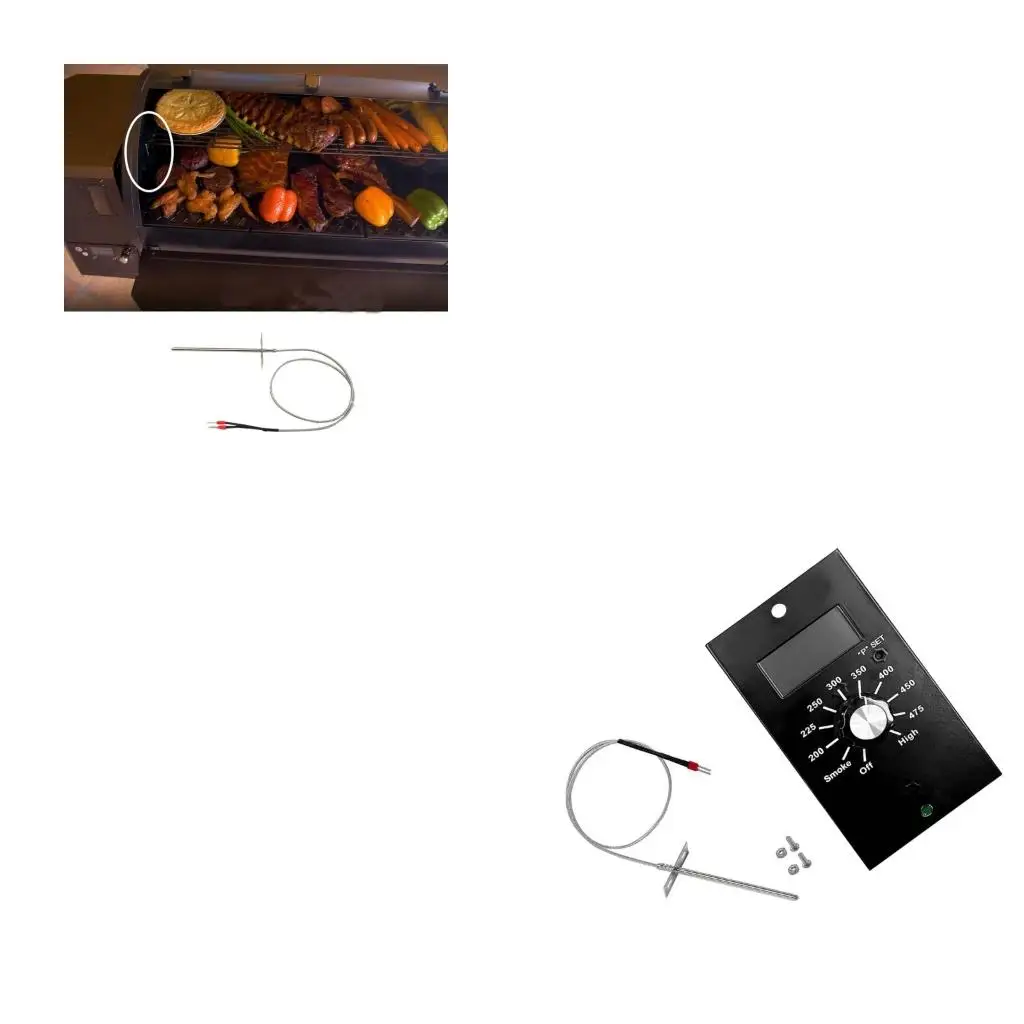 

Быстро монтируемая структура определения температуры для пеллетных грилей включает в себя компонент управления и аксессуары