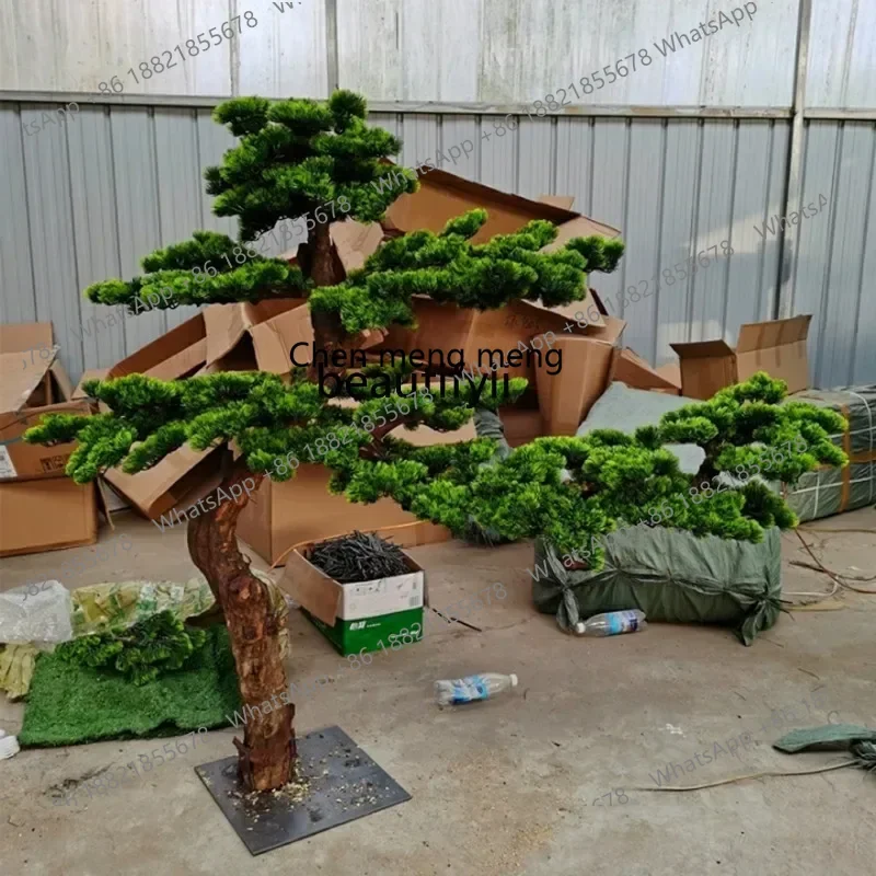 CC Simulation pine welcome pine Luo Hansong shopping mall hotel decorative modeling landscape ornament
