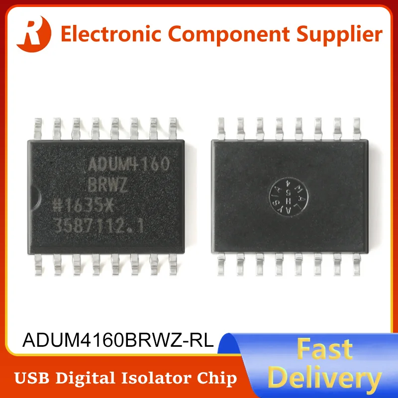 

ADUM4160BRWZ-RL SOIC-16 Brand New Original ADUM4160 ADUM4160BR 4160BRWZ SOIC16 Full Speed/Low Speed USB Digital Isolator Chip