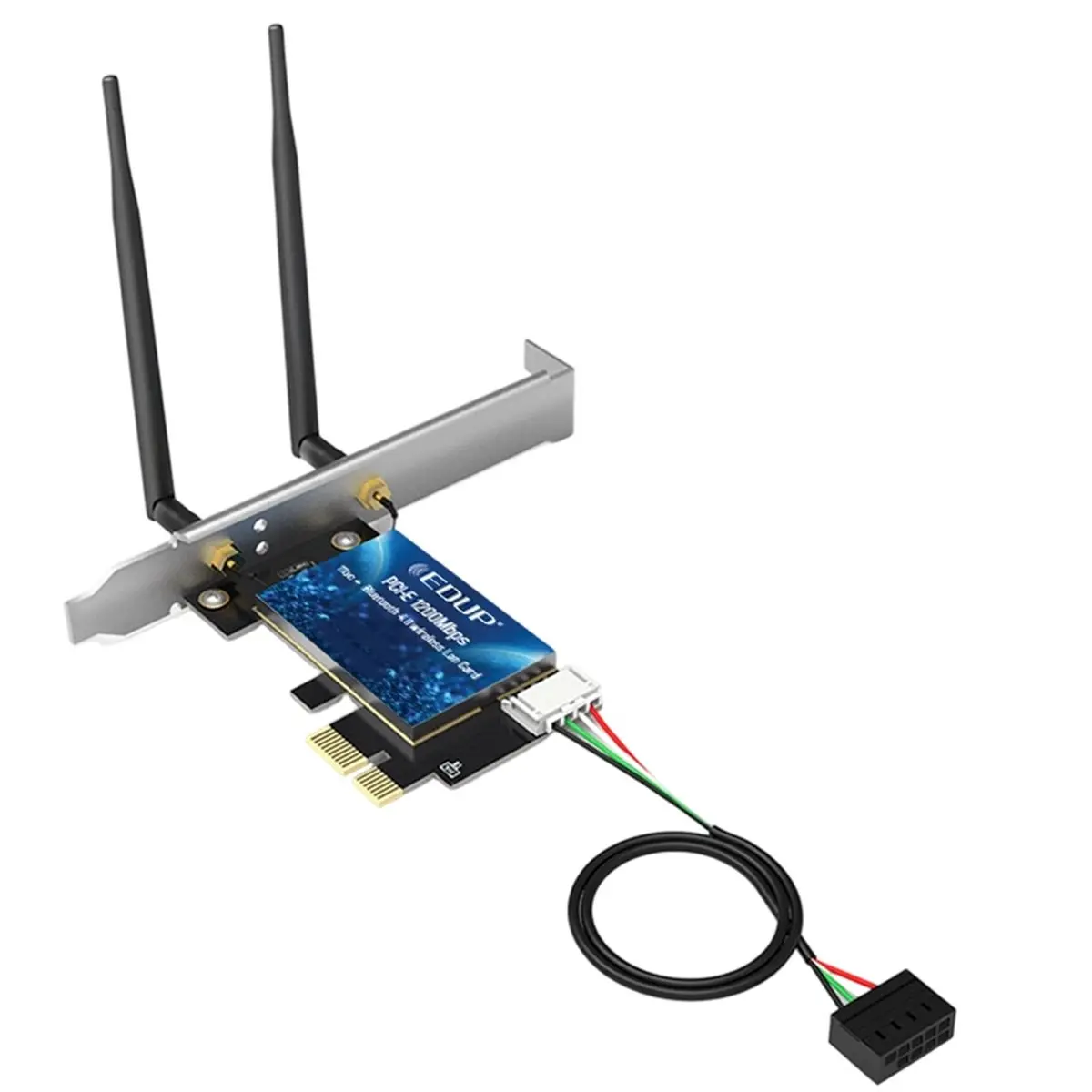 A46U  WiFi 1200Mbps PCI-E Wireless Card BT4.0 Dual Band 2.4G/5GHz 802.11AC Network Card Desktop Laptop PC for 7/10/11