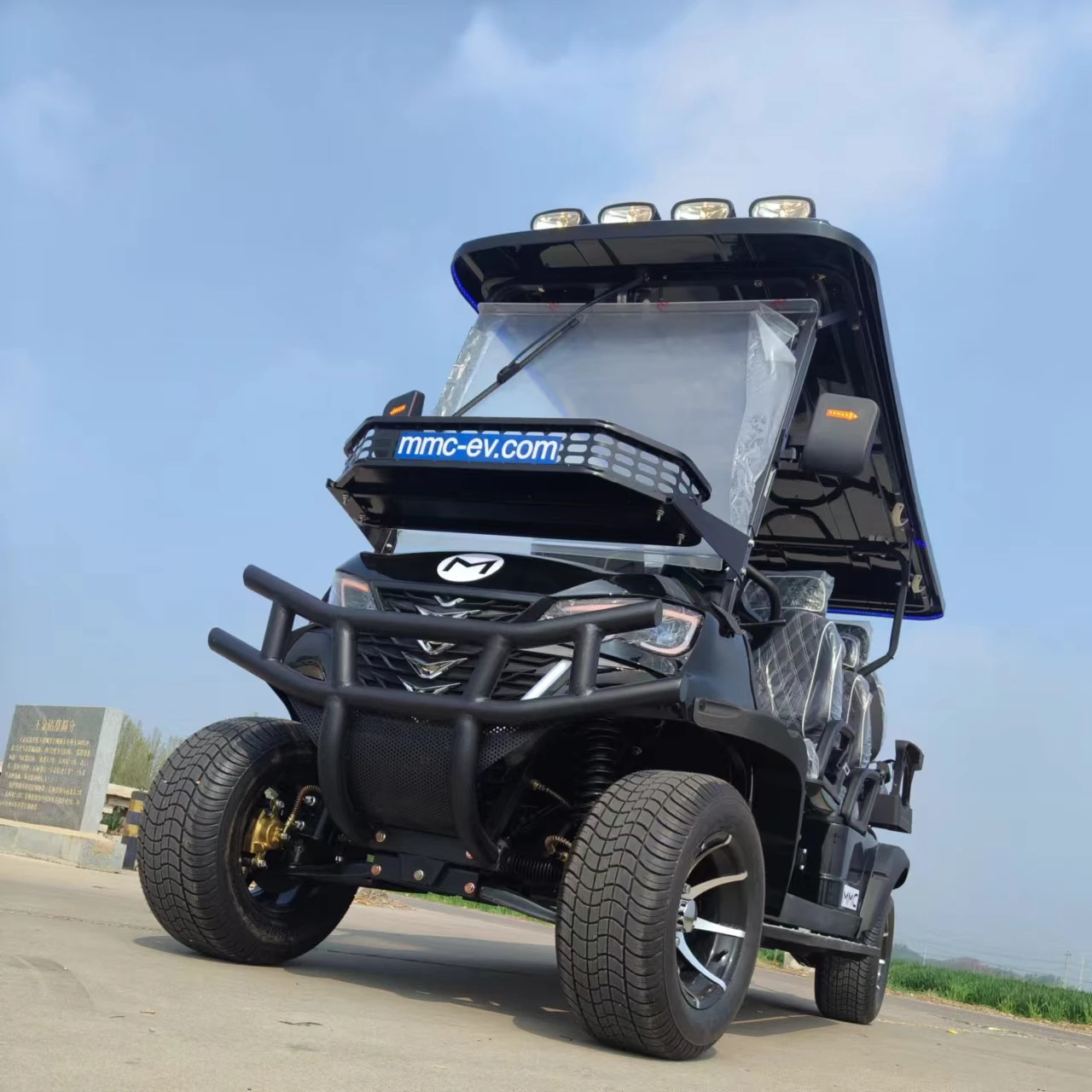 Street Legal Black Club Car Lifted 2 Passenger Brand New Powerful 4 Wheel 2/4/6 seater Electric Golf Buggy Cart