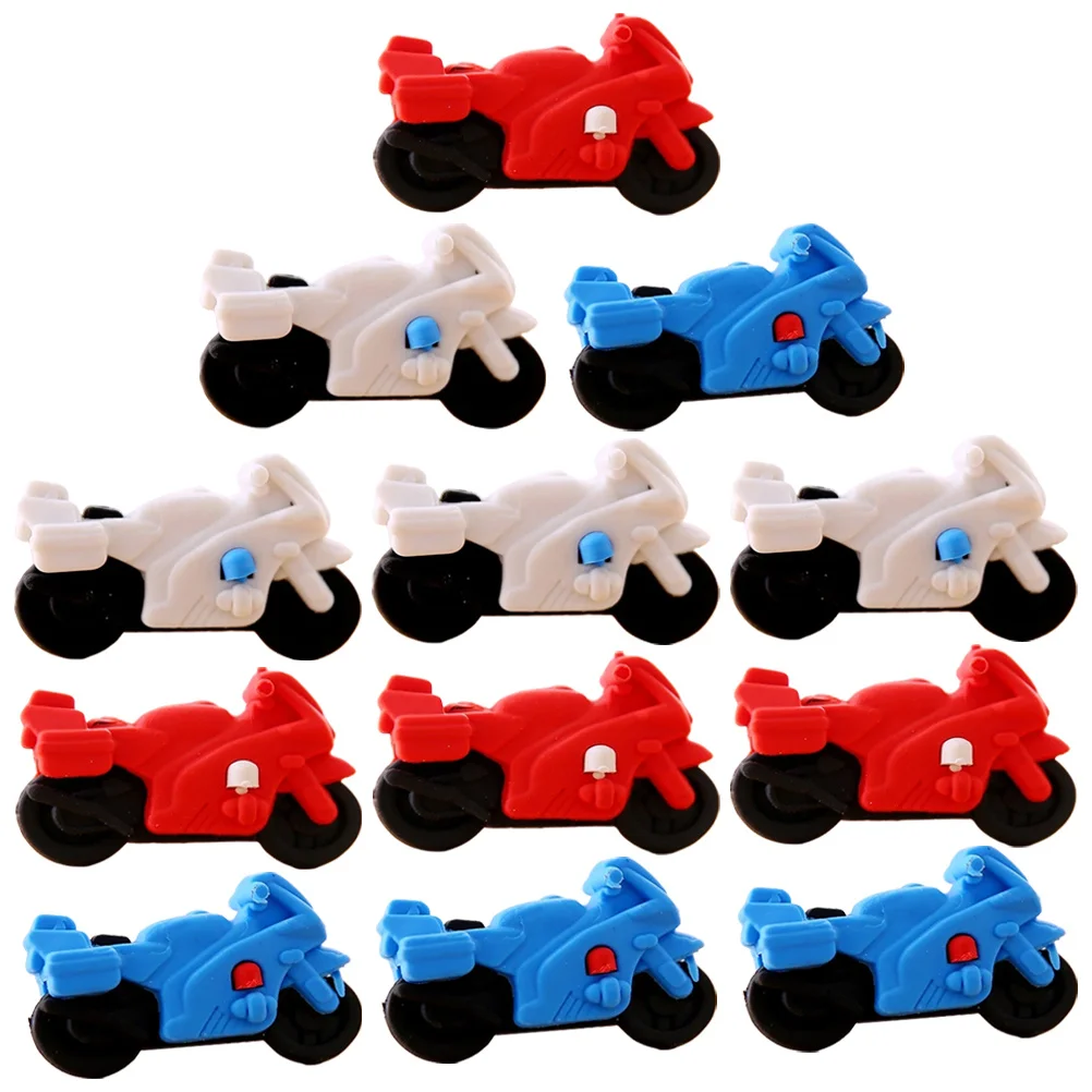 

12Pcs Cartoon Motorbike Erasers Mini Erasers for Students School Prizes Bulk Students Gifts Student Prizes