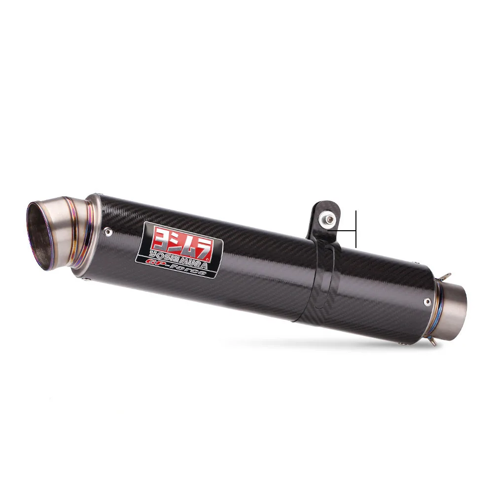 

STLF 60mm Inlet Motorcycle Yoshimura Exhaust Modified Muffler Pipe for Kawasaki Z750 Z800 NINJA400 250 R6 R3 ZX4R MT07 Z400 R1