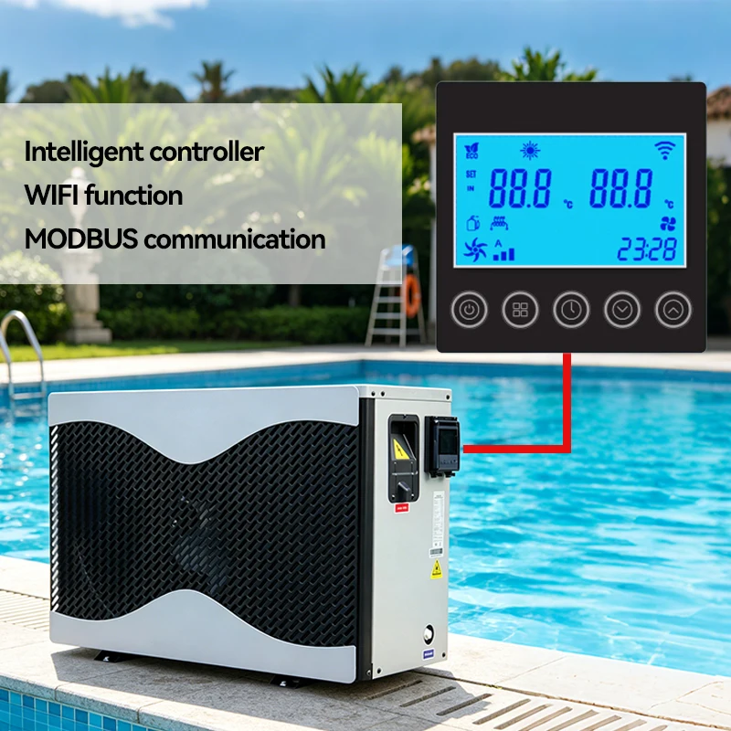 Outdoor High Efficiency R32 Tankless Swimming Pool Heater For Family Garden And Residential Use