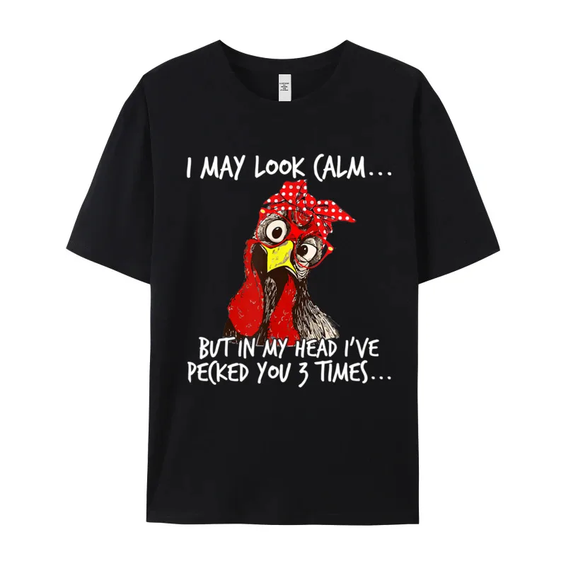 Funky Mens T Shirt I may look calmBut in Funny Tees Premium Cotton Crewneck Short Sleeve Slogan Tee Shirts Lovers Day