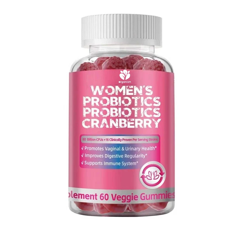 

Women's Probiotics with Cranberry, Prebiotics, pH Balance Support, Women's Health, Gummies - 60 Gummies