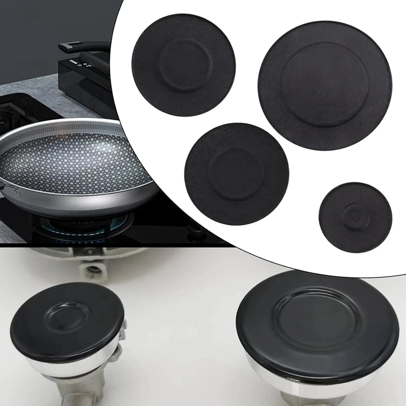 4 Pcs Cooker Hob Gas Burner Cap 55Mm 75Mm 100Mm For Oven Gas Hob Burner Crown Flame Cap Kitchen Accessories