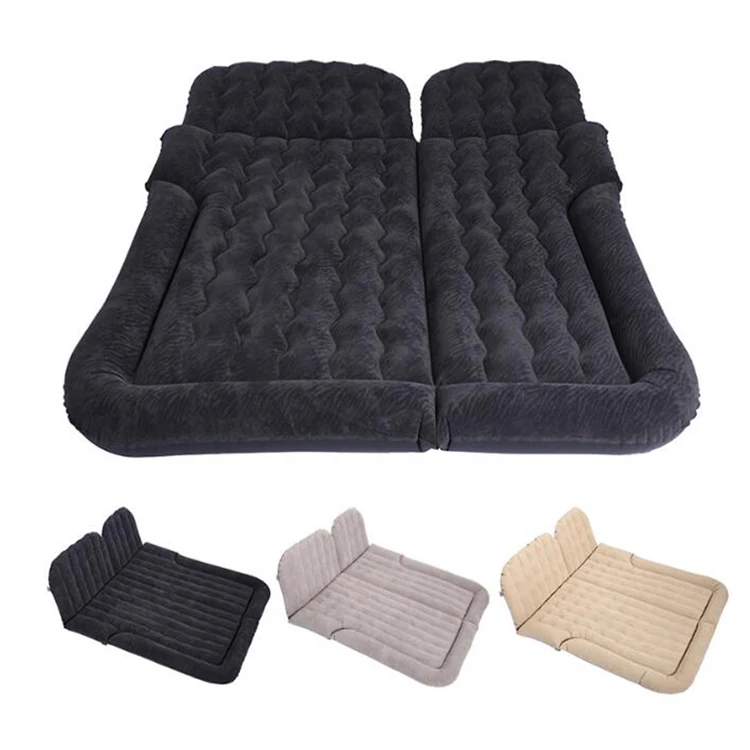 Damei Moisture-proof Foldable PVC Flocking SUV Car Travel Mattress Airbed Back Seat Cover Inflatable Twin Mattress Air Bed Wave
