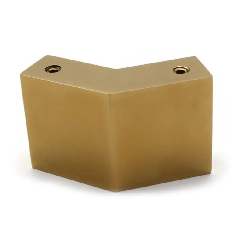 

Square pipe connectors, bathroom tie rod pipe sleeves, 135-degree angle gold square tubes, hardware accessories