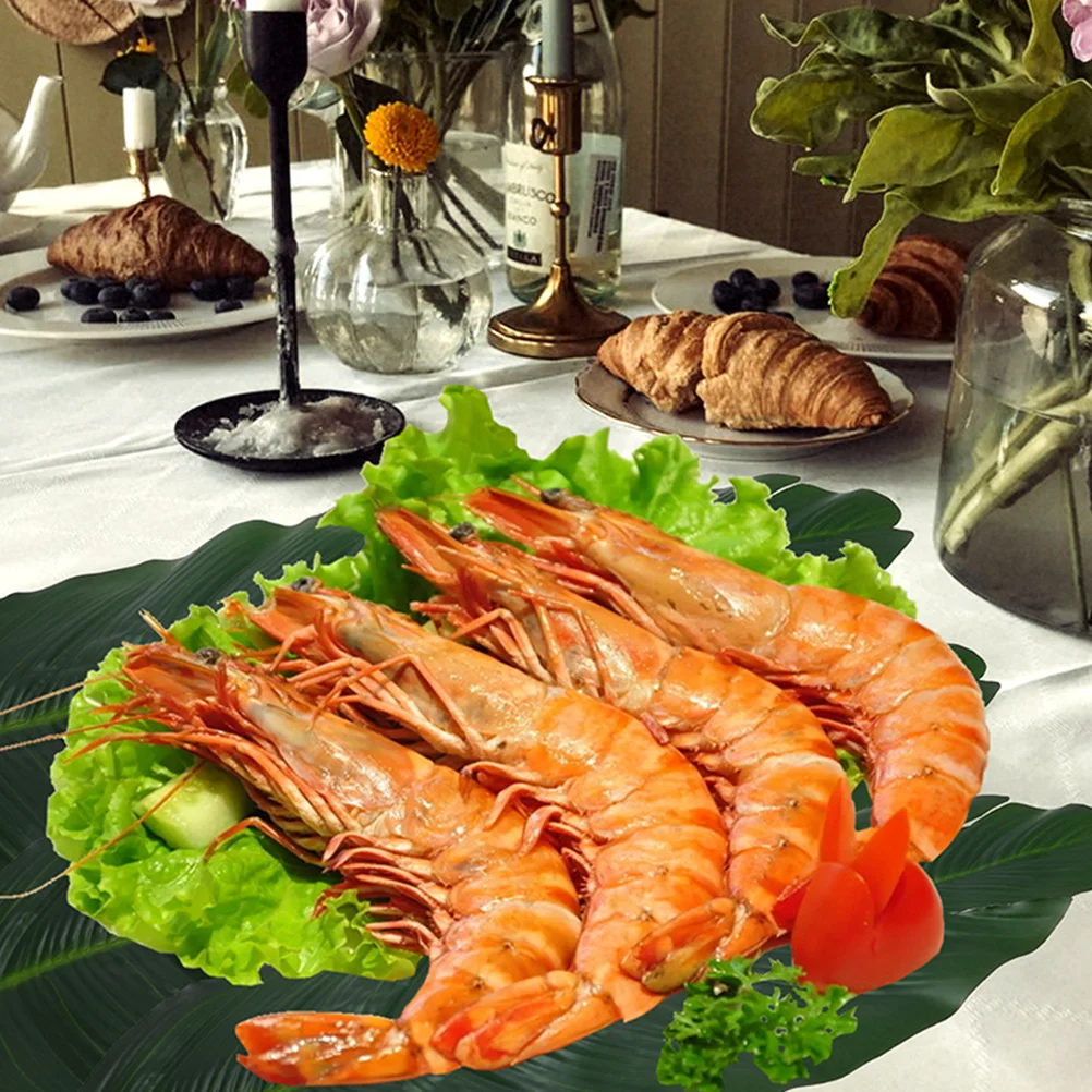 

8Pcs Banana Leaf Placemats Leaf Shaped Heat Resistant Table Mat Protective Cushion for Home Restaurant Party Decor