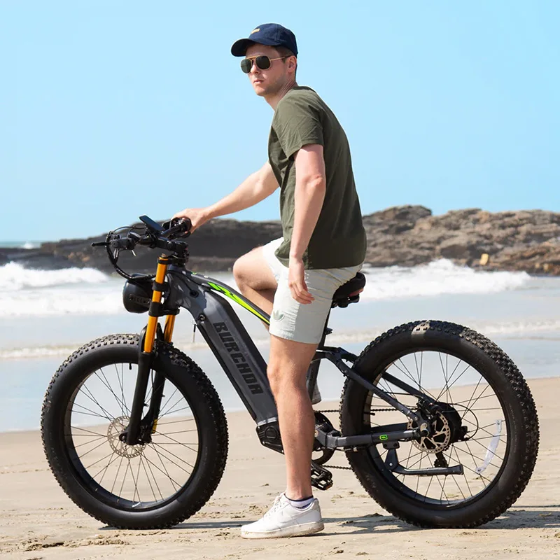 

Fat tire electric bicycle, equipped with 26 * 4.0 fat table, hydraulic brake hidden battery