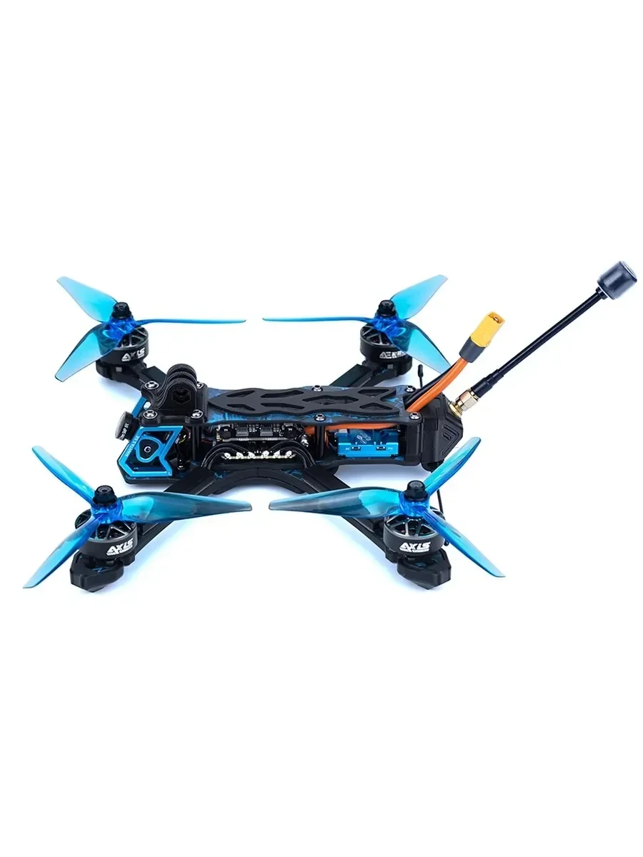 Axisflying Manta 5 SE FPV Drone Kit Squashed-X Frame AE227-1960KV Motor Cinematic Freestyle Drone مع GPS -6S