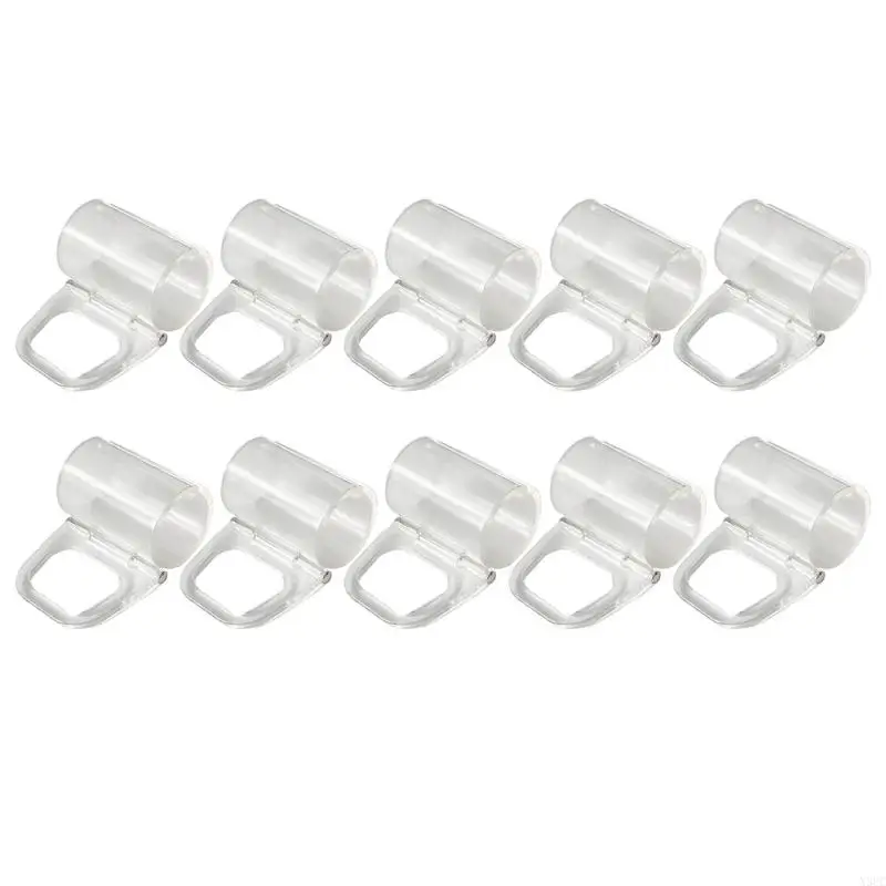 Pack Of 10 Ergonomic Roller Shade Pull Handles For Easy Removal And Cleaning X3UC
