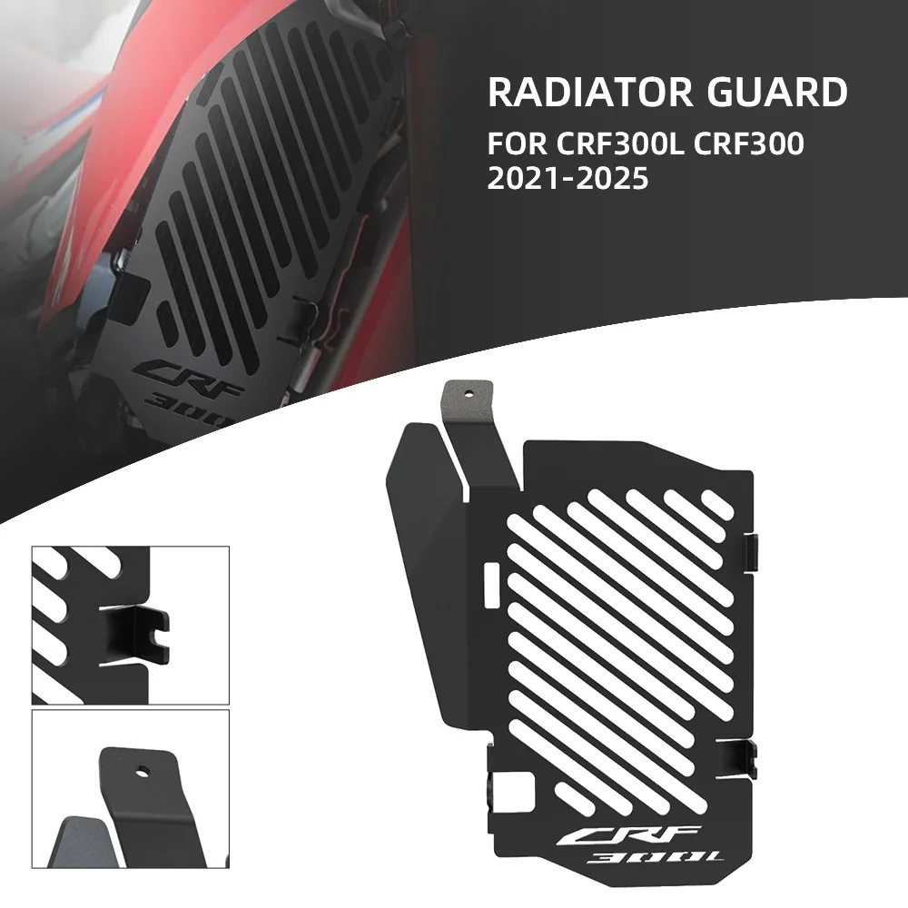 

Radiator Guard Grille Protector Cover Cooler Grill Protective Motorcycle Accessories FOR Honda CRF300L 2021-2025 2024 2023 2022