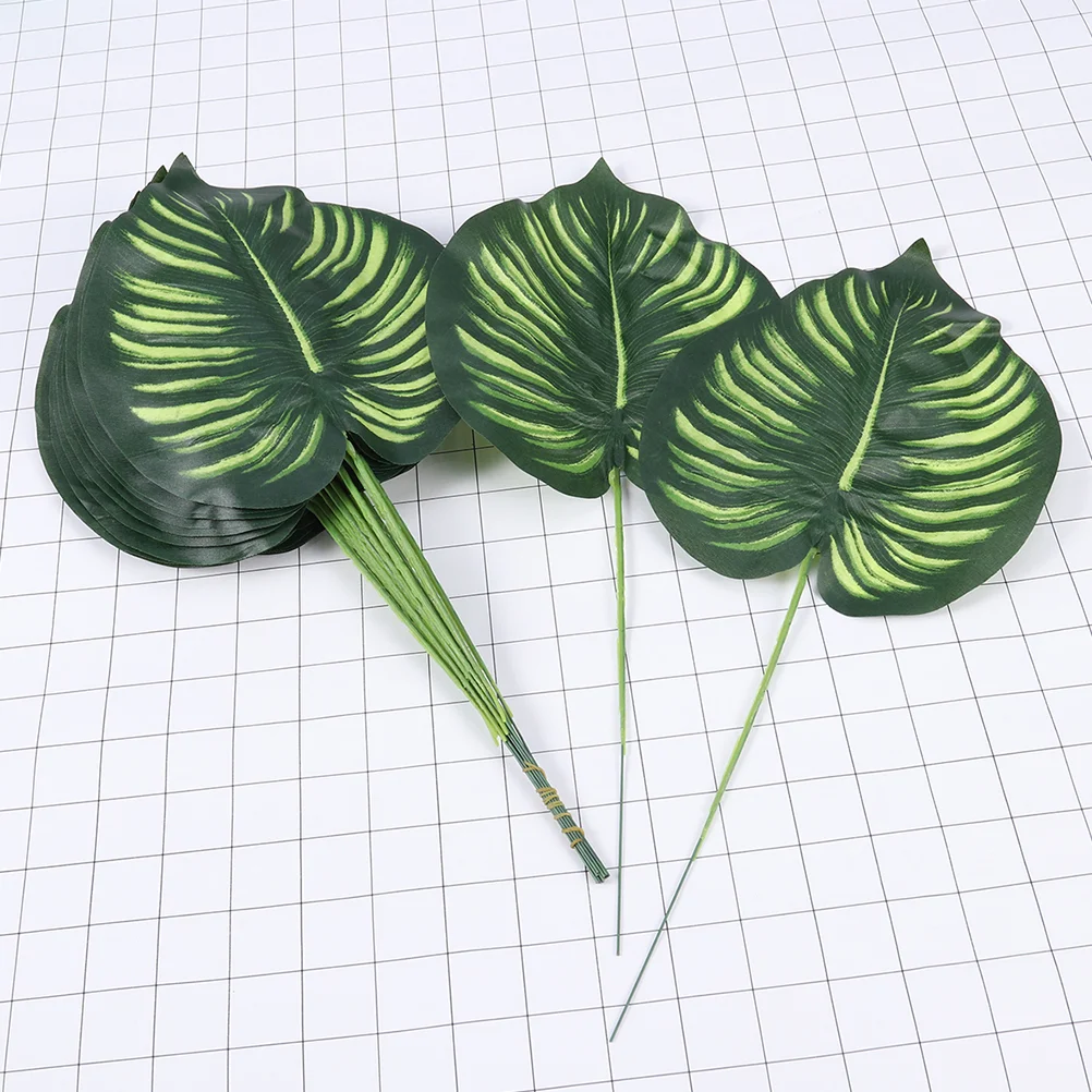 30 pezzi di piante artificiali finte foglie di Monstera decorazioni per la casa forniture simulazione anguria
