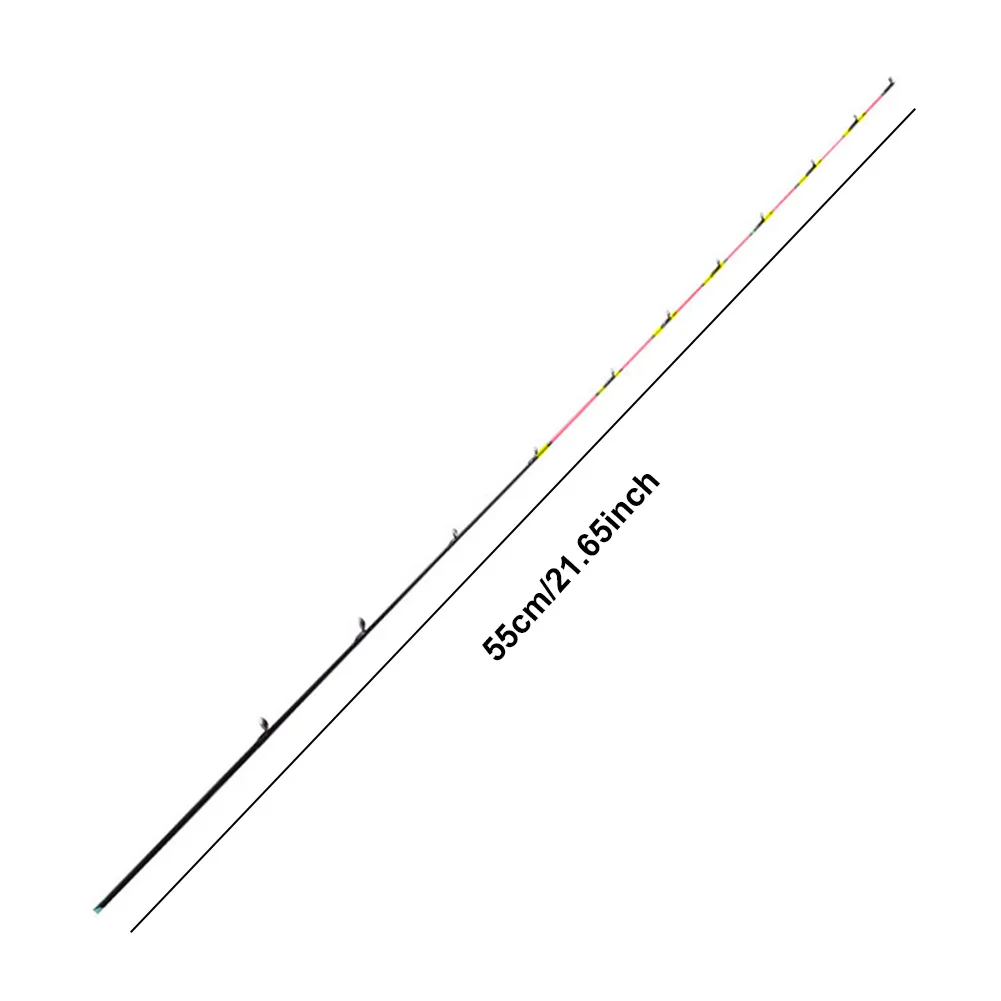 55 سنتيمتر نصف كامل سبائك التيتانيوم طوف عصا تلميح القطب ليلة قصبة صيد خشبية تجديد تلميح استبدال الصيد رود تلميح