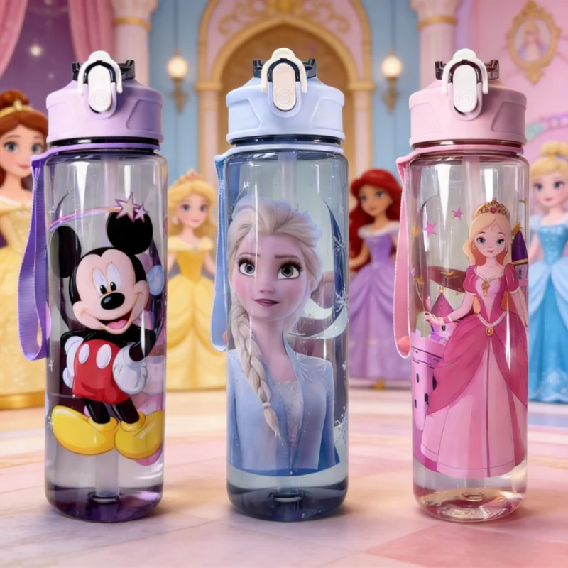 Cartoni animati Disney Topolino, Elsa la Regina delle Neve, tazze d'acqua Biancaneve; Tazze d'acqua con personaggi carini a tema Disney, infantile