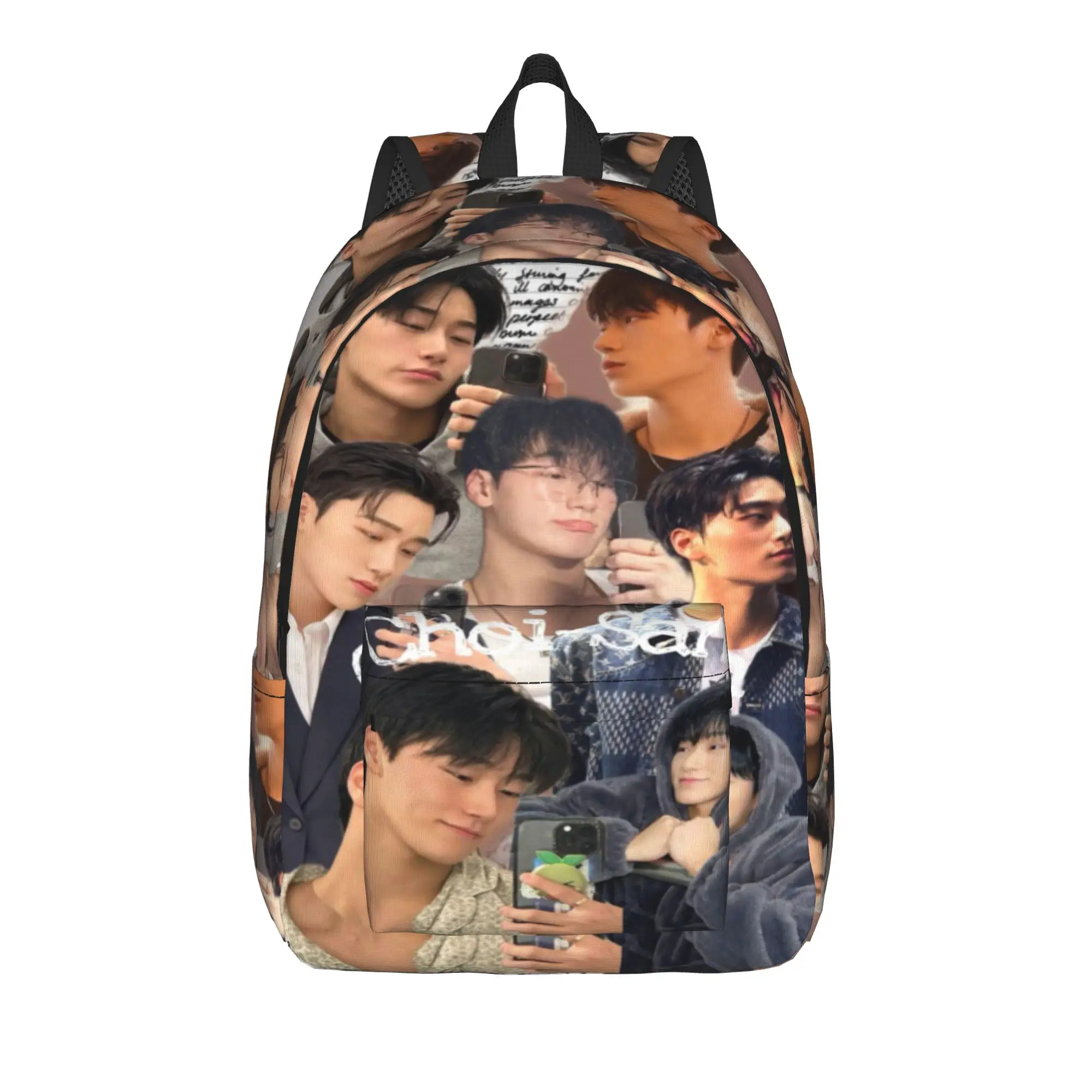 choi san bad ateezs Fashion Backpack Sports High School Work  Daypack for Men Women Laptop Computer Canvas Bags