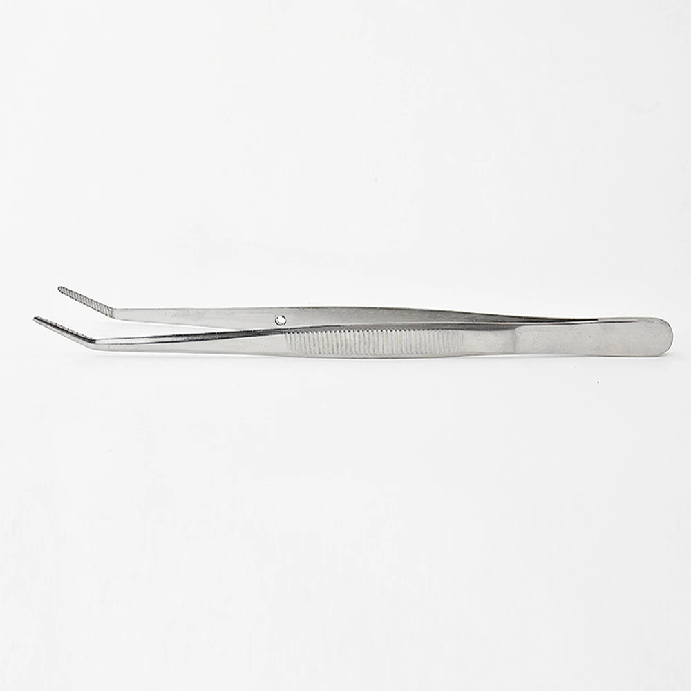 Pinset Gigi Baja Tahan Karat Klip Pengisi Gulungan Katun Penjepit Seni Kuku Kit Alat Forceps Bedah Medis