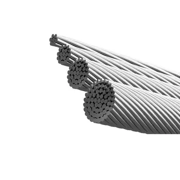 ASTM B232 ACSR Aluminum Stranded Conductor Bare Overhead Power Cable 10kv 35kv Industrial Transmission Line Use