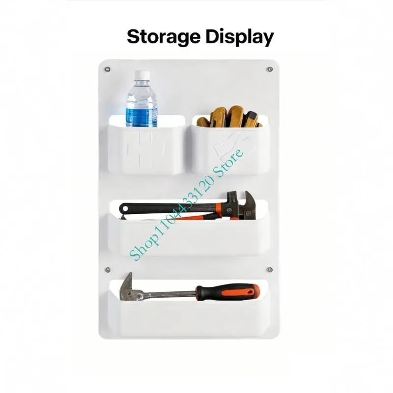 0XXD Storage for Campers Caravans Door Storage Box Efficient Space Saving Solution PP Construction