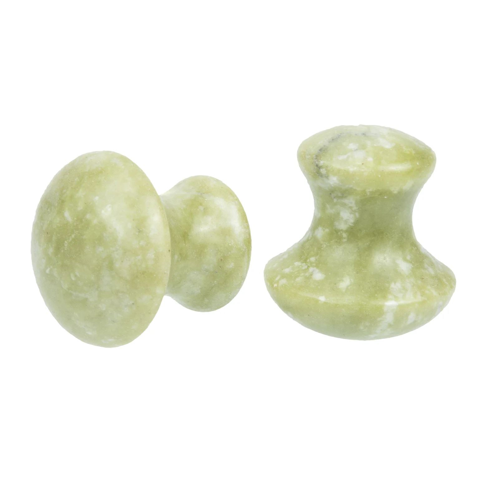 2Pcs Facial Gua Sha Jade Mushroom Massage Tool Scraping Roller for Face Eye Neck Skin Relaxation Beauty Care Gua Sha Tool