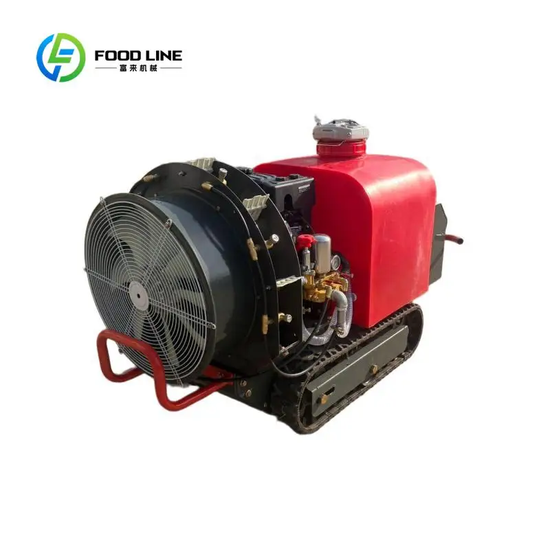 customized crawler air blast sprayer with ISO certified motor for fruit tree pest control bulk order discount