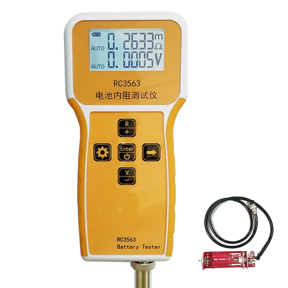 RC3563 200Ω 100V Battery Internal Resistance Voltage Tester 3-digit Display Battery Tester Lead-acid Lithium Battery Detector