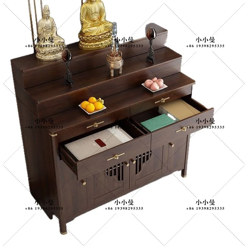 Household new Chinese table Floor-to-ceiling family special casket Tribute table Wide incense burner