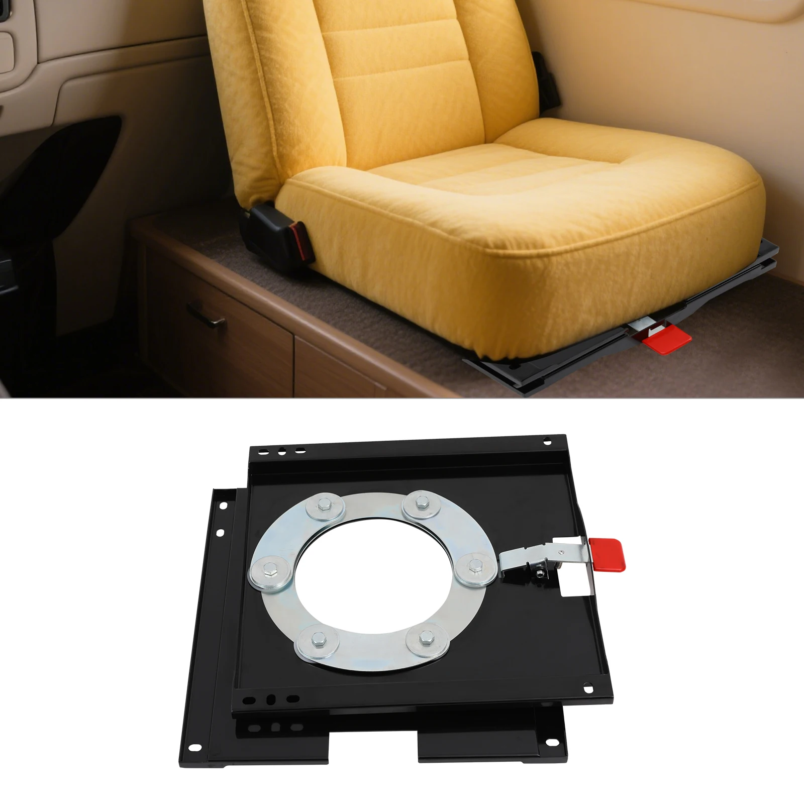 Drehbare Sitzbasis für X250 Fiat Ducato Citroen Relay Peugeot Boxer (ab 2007) Fahrzeugsitzdrehvorrichtung Zubehör – Detail 7