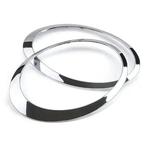 Strålkastarring Ögonbrynsdekorationsklistermärke för MINI Cooper S R55 R56 R57 R58 R59 2007-2015 Svart Krom 51137149905 10 best sales mini-r58 - №6