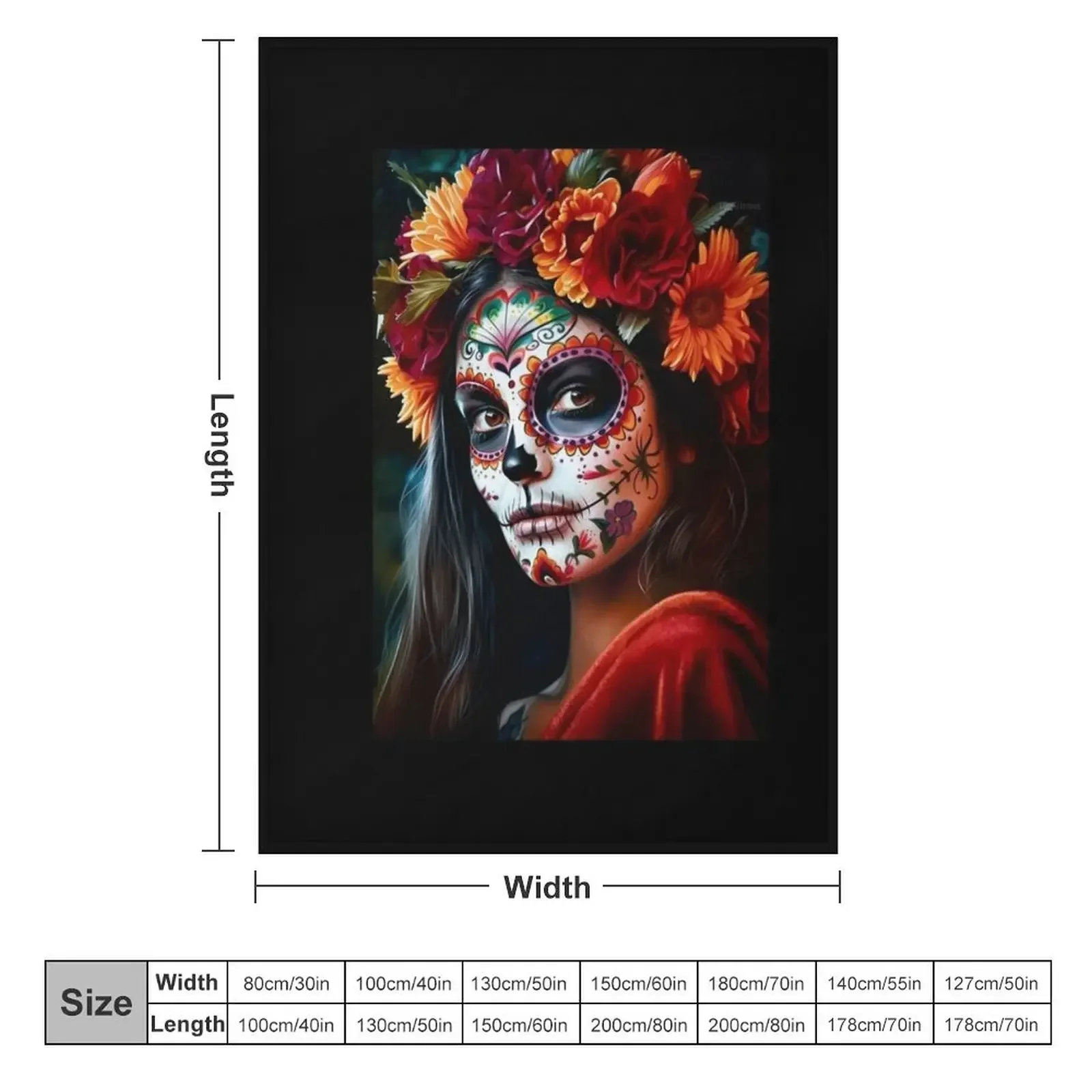 Dia de Los Muertos Throw Blanket christmas gifts Luxury Thicken For Decorative Sofa Kid'S Blankets