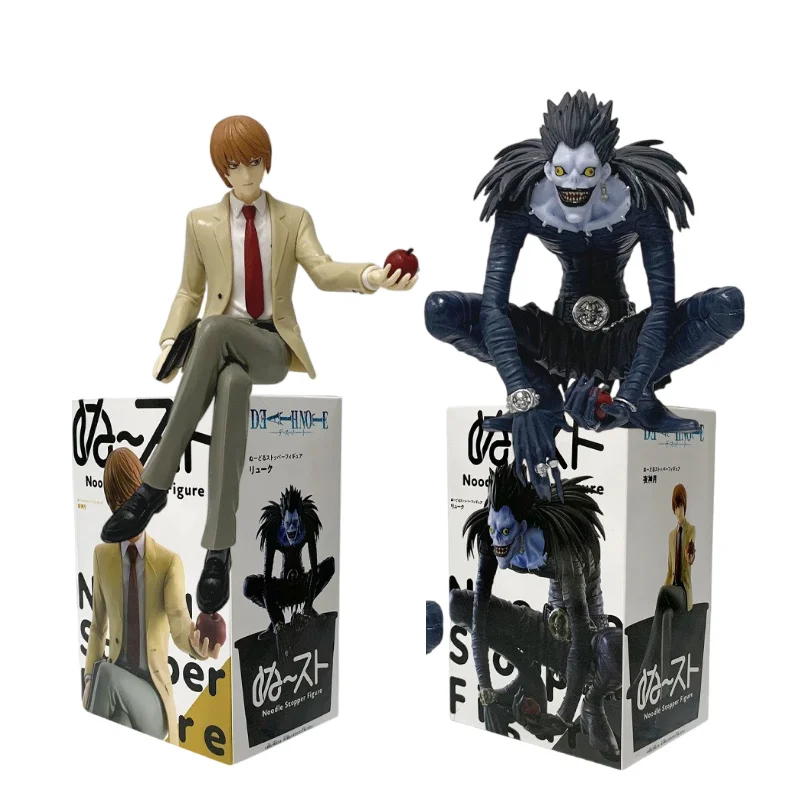 12-16cm Anime Death Note Ryuk Yagami Light  Noodle Stopper Prize Figure Holding Apple PVC Model Fans Collectible Figurine view 2