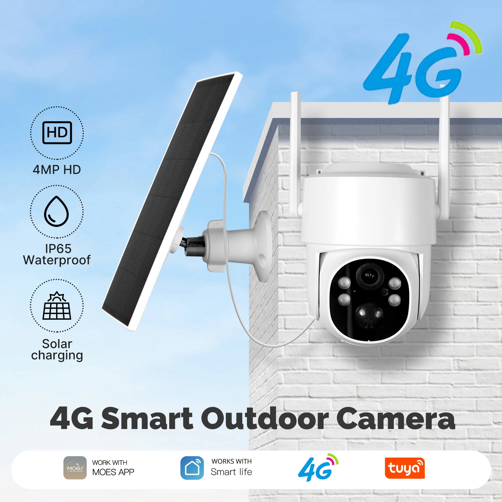 4MP 4G تتبع السيارات كاميرا الأمن الشمسية كشف الحركة كاميرا تعمل بالطاقة الشمسية 4G Hd كاميرا الأمن معيار البحر #2