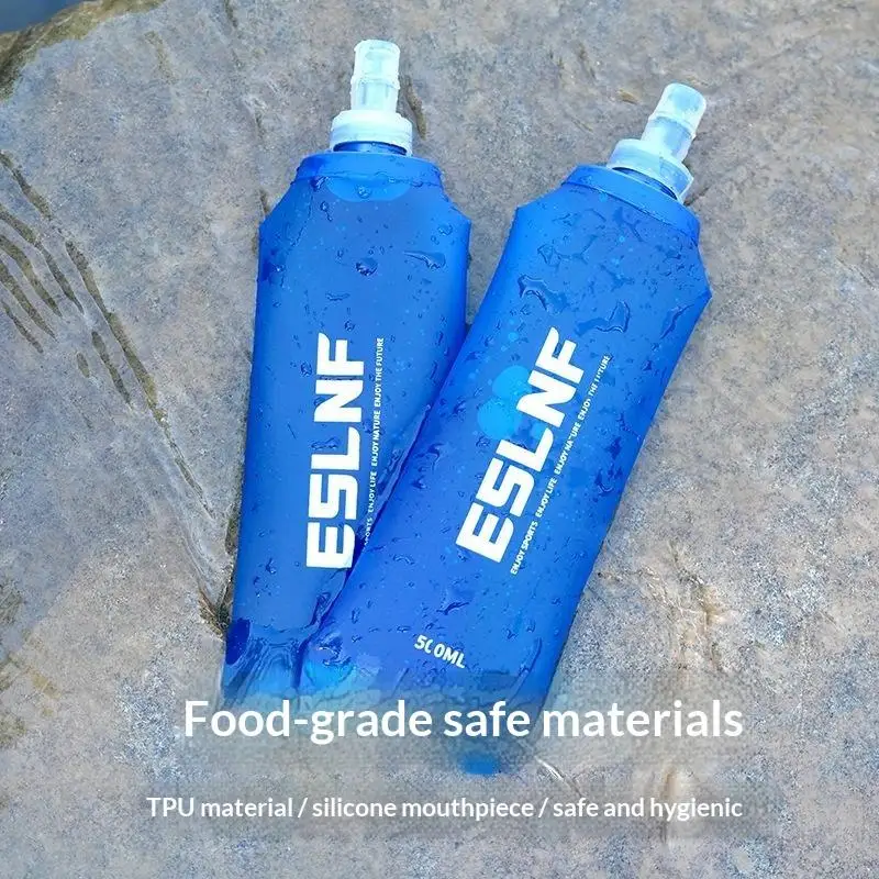 Soft Water Bag Collapsible Water Bladder For Running Cycling Camping Food Grade Portable Water Storage Bag