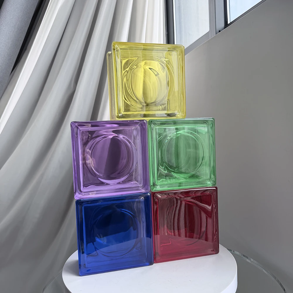 ADL Hollow Frosted Glass Tiles And Tiles Fireproof Waterproof Decorative Colored Space Partition Walls For Kitchen And Living Ro