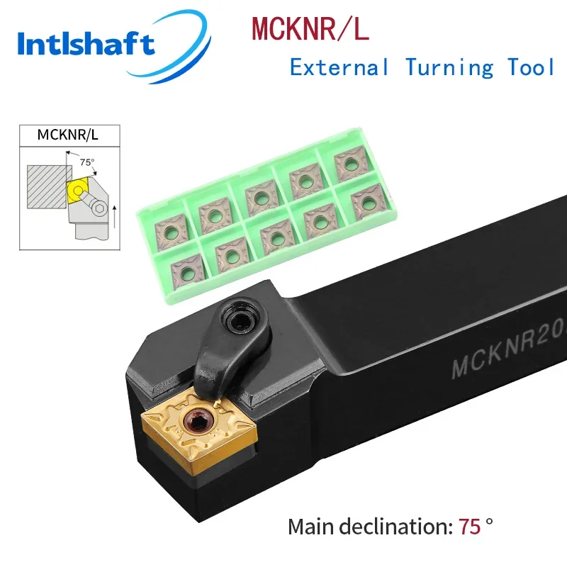 MCKNL2525M12 MCKNL2020K12  External Turning Tool Holder CNMG Carbide Inserts MCKNL Lathe Cutting Tools Set