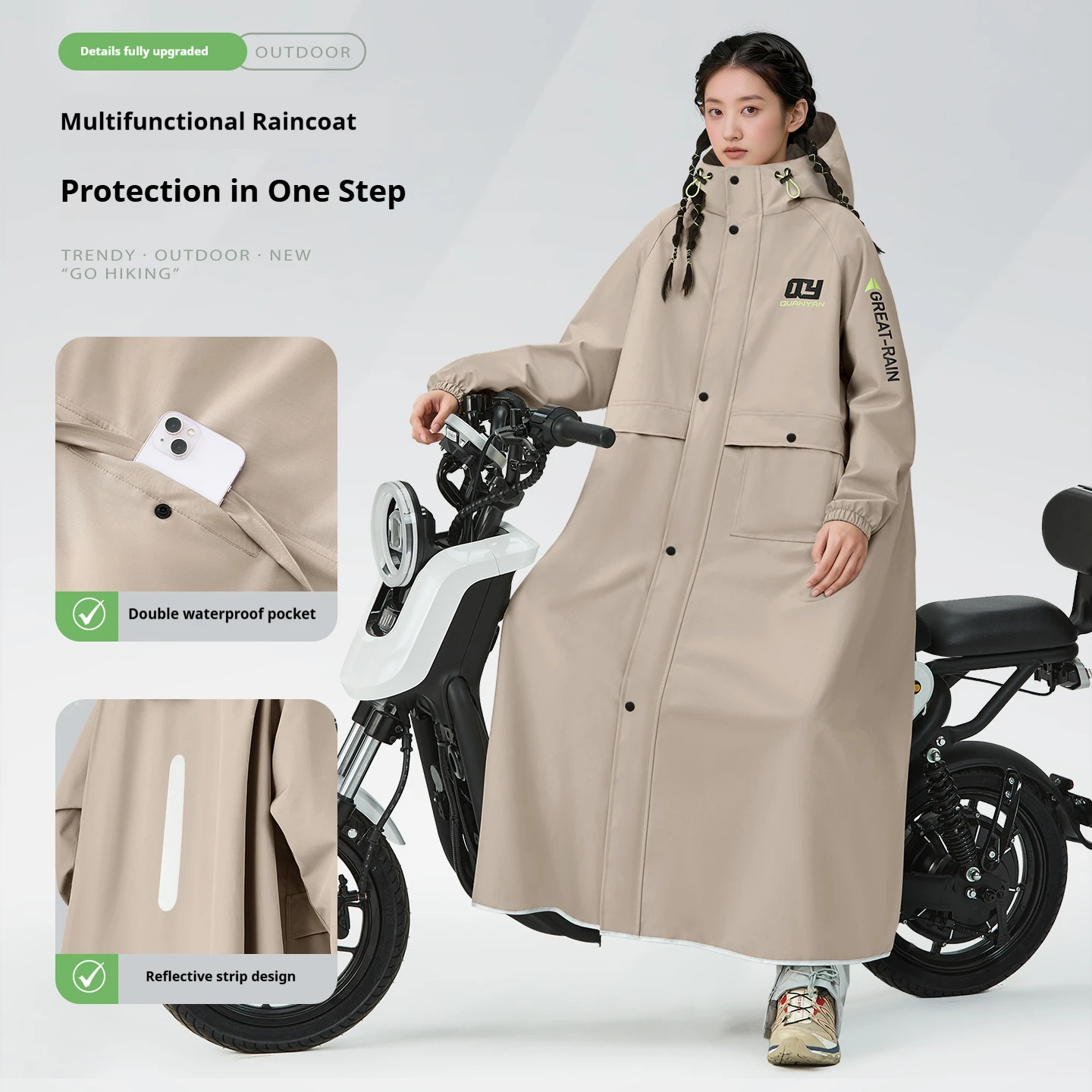Women's Long Full Body Rainsto - огляд і ціна Emergency Poncho Rain