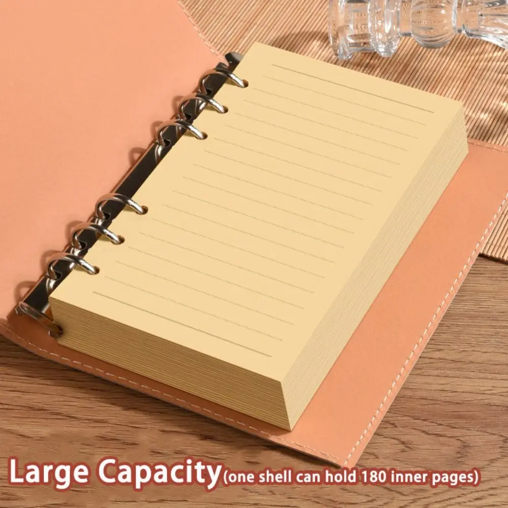 New A5/A6 Vintage Notebook Loose-leaf PU Leather Travel Journal Detachable Shell High Quality Diary Book School Office