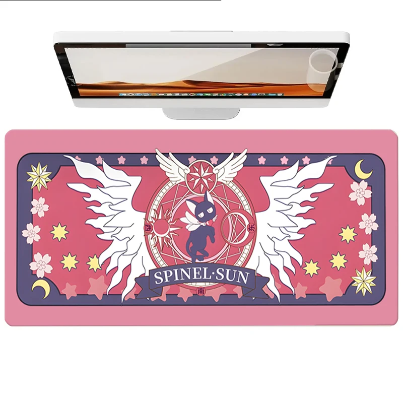 

Magic Circle Kitten Pu Leather Mousepad Office Desk Mat Mouse Pad Computer Speed Type Carpet Mat Player Laptop Keyboard Cartoon