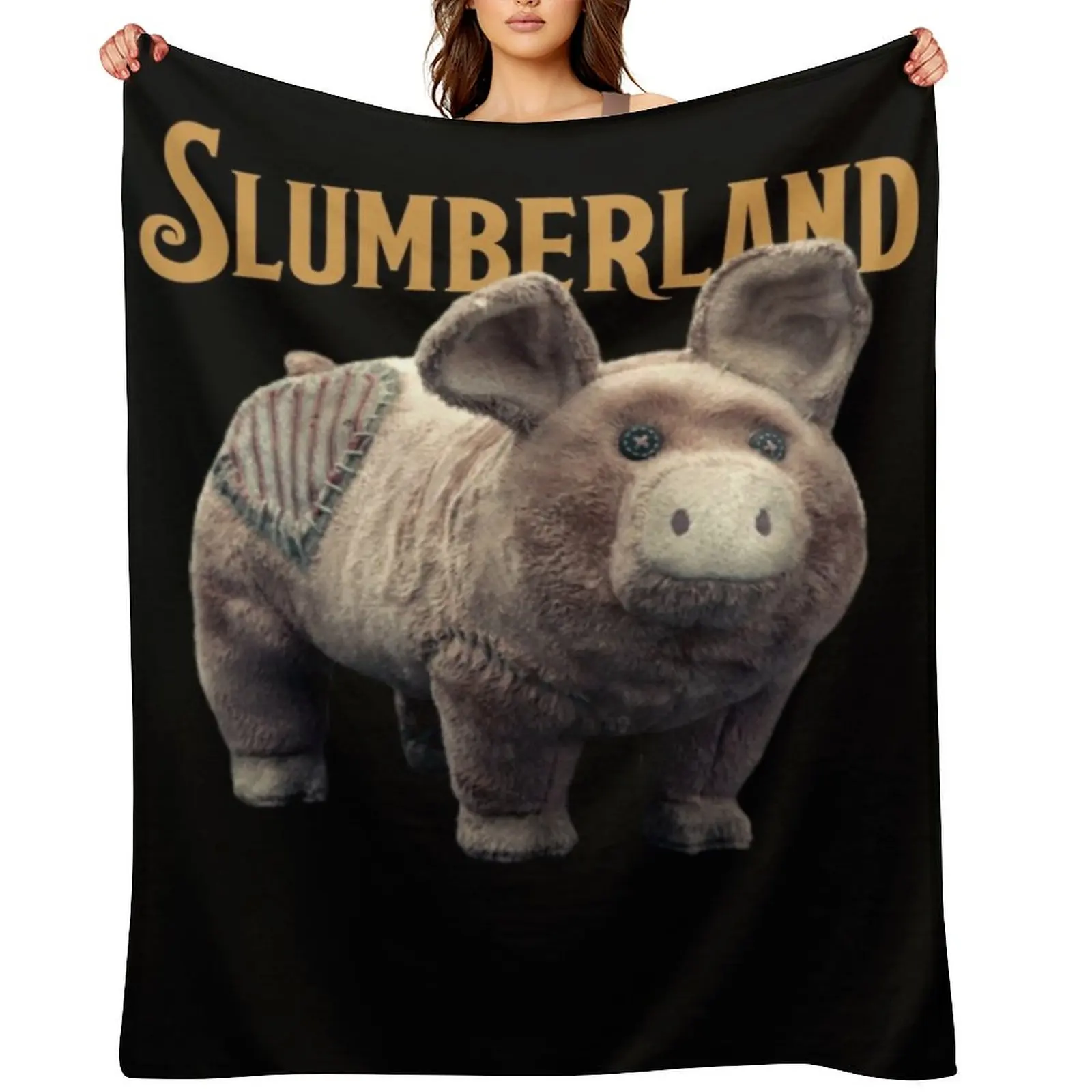 

slumberland pig Throw Blanket Luxury Designer Winter beds Bed blankets and throws Blankets