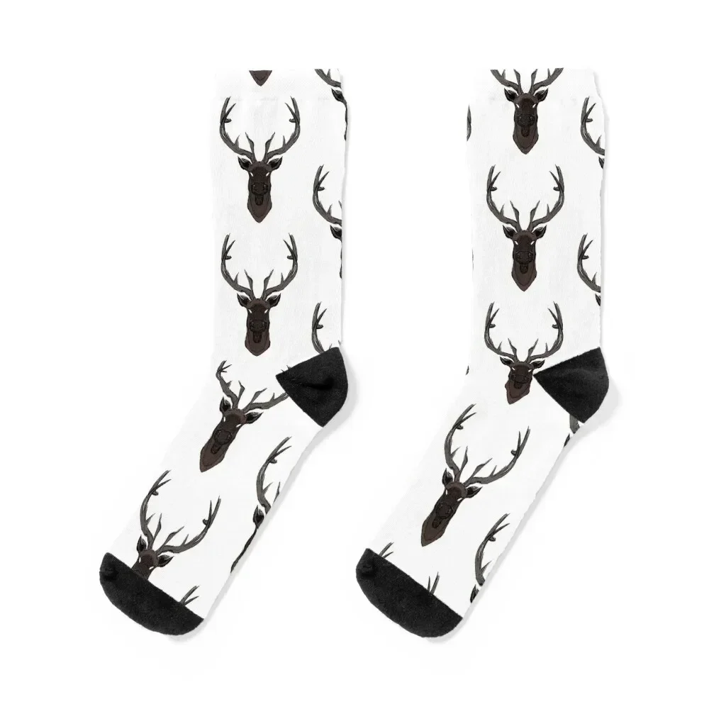 Lost Eyes Bull Elk Socks funny sock Novelties winter thermal winter gifts Socks Man Women's