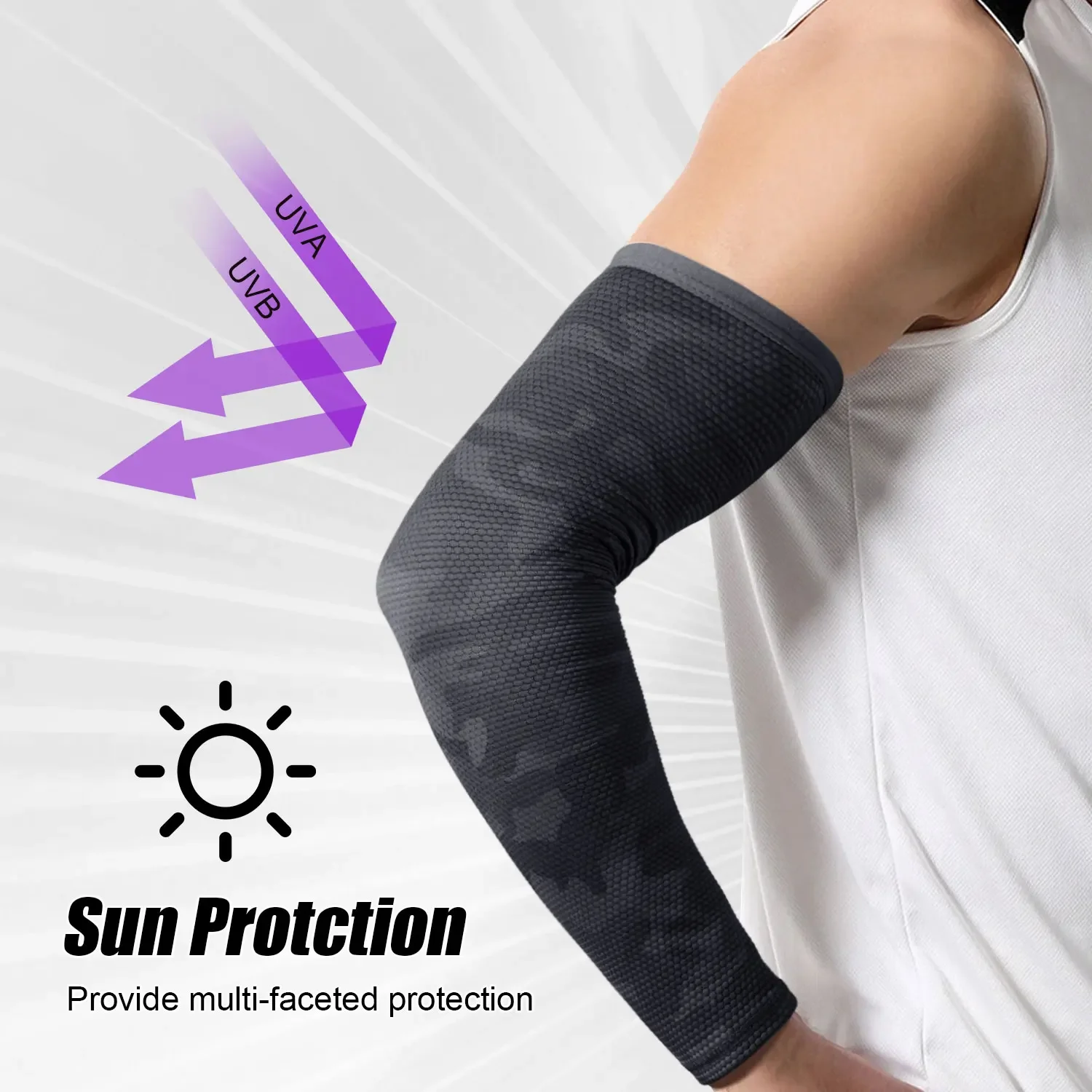 Outdoor zonwering bivakmuts en armmouwen set anti-uv ademend fietsen hardlopen vissen volledig masker armhoezen heren dames