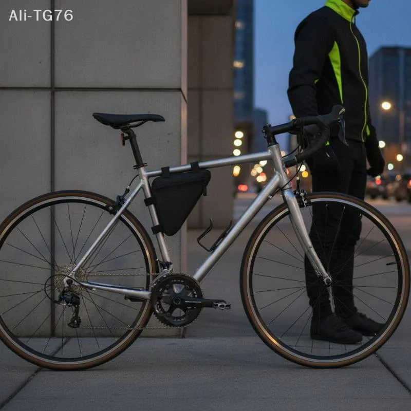 Fahrrad-Dreieckstasche, wasserdichte Rahmentasche für den Vorderrohr, Fahrradtasche, Werkzeugtasche, Fahrrad-Aufbewahrungstasche, Fahrradzubehör