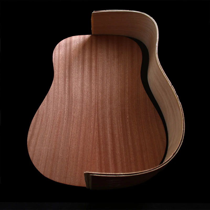 Akustikgitarren-Bausatz: Folk-Ballade Einzeln-Gitarren-Zubehörpaket mit Fichtenholz-Seitenwänden und Rückseite aus Sperrholz von HUATOOL – Detail 5