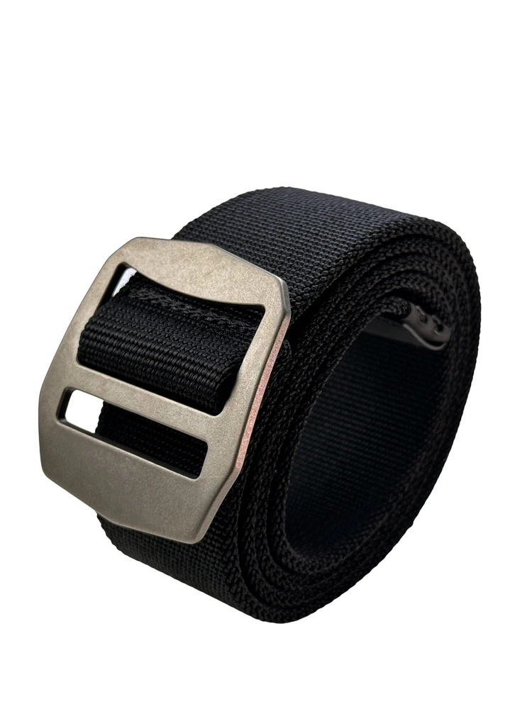 Pure Titanium Nylon 66 Elastic Waist Belt Tactical Outdoor Hiking Commuting Cycling Daily Casual Climbing Traveling