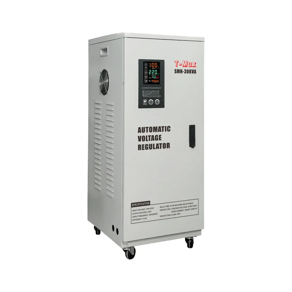 Single Phase Voltage Regulator SAKO 30KVA Automatic Voltage Stabilizer Avr For Home Use